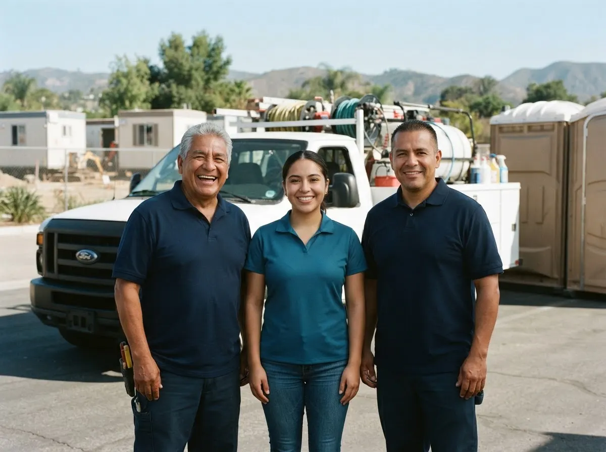EverCove Portable Toilets portable toilet rentals team in Valencia, CA